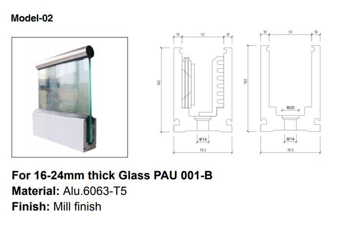 Balaustradas de vidrio sin marco | Barandilla de vidrio sin marco